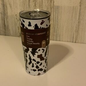 Cow Print Travel Mug